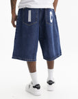 Ice-cream Shorts White Dog Logo Denim Medium Wash