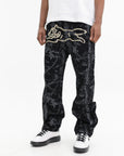 Ice-cream Jeans Tree Camo Denim Black