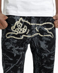 Ice-cream Jeans Tree Camo Denim Black