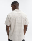 Drole De Monsieur Shirt Checkered Beige