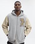 Billionaire Boys Club Jacket Standing Astro Leather Heather Grey