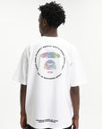 Aape T-Shirt Moonface Logo White