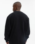 Iceberg Sweater Brushed Fleece Black