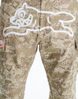 Ice-cream Pants White Dog Logo Print Light Brown