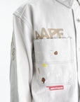 Aape Shirt Logo Long Sleeve Light Beige