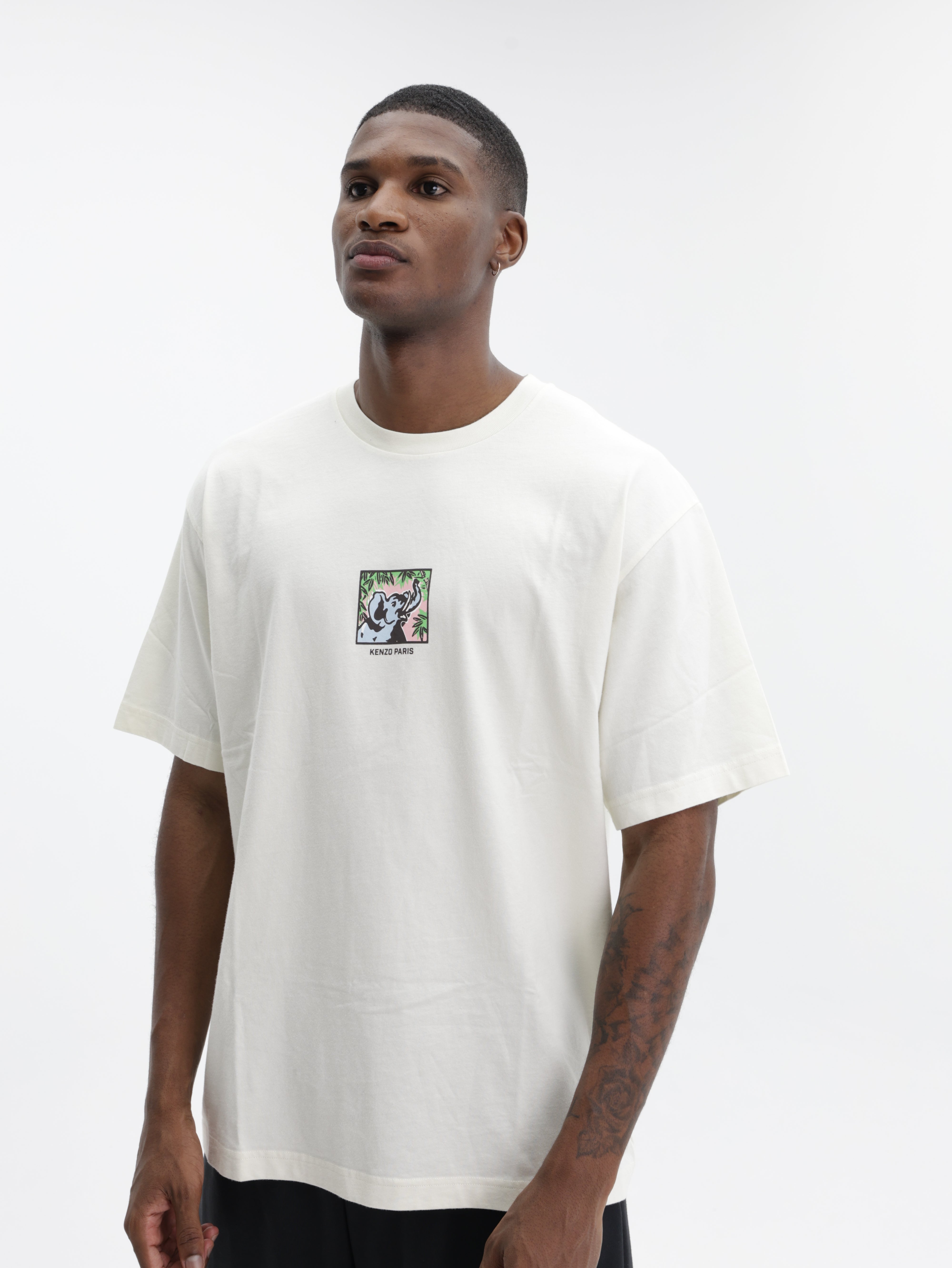 Kenzo T-Shirt Gots Jungle Ecru – AL Capone Premium