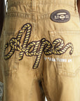 Aape Shorts Trade Mark Denim Light Beige