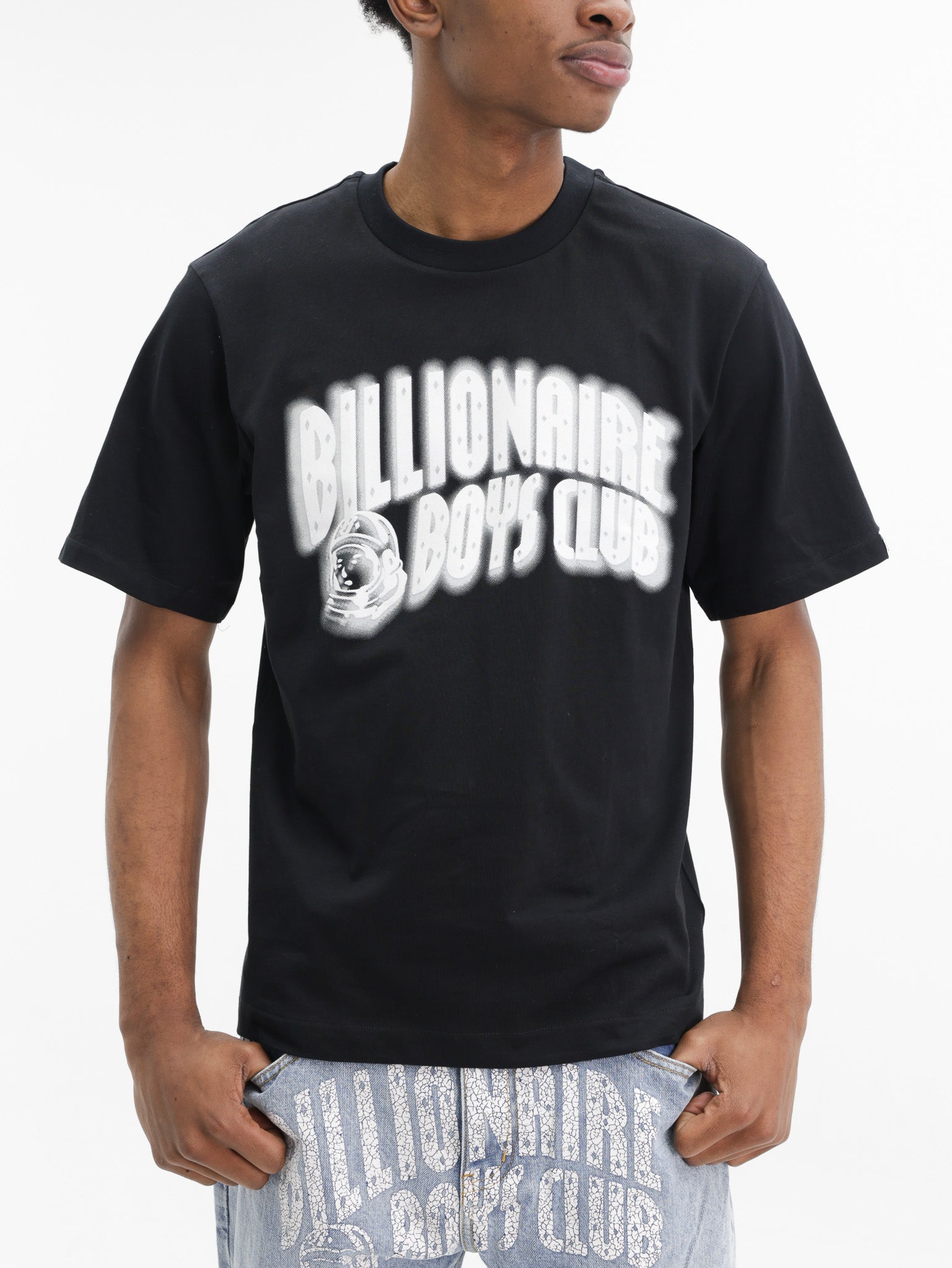 Billionaire Boys Club T-Shirt White Bbc Print Black - AL Capone