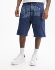 Billionaire Boys Club Shorts Bbc Print Denim Medium Wash