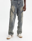 Big T Strap Cargo With Zip Elizabeth St Medium Wash