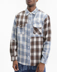 Billionaire Boys Club Shirt Brown Checkered Ls Blue