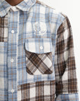 Billionaire Boys Club Shirt Brown Checkered Ls Blue