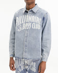 Billionaire Boys Club Shirt Bbc Print Denim Light Wash