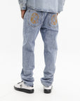 Billionaire Boys Club Pants Bbc Print Denim Light Wash