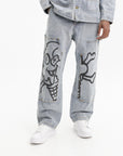 Ice-cream Pants Cones & Bones Denim Light Wash
