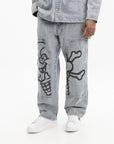 Ice-cream Pants Cones & Bones Denim Light Wash