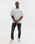 Casablanca T-Shirt PVC Patch Oversized Grey