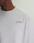 Casablanca T-Shirt PVC Patch Oversized Grey