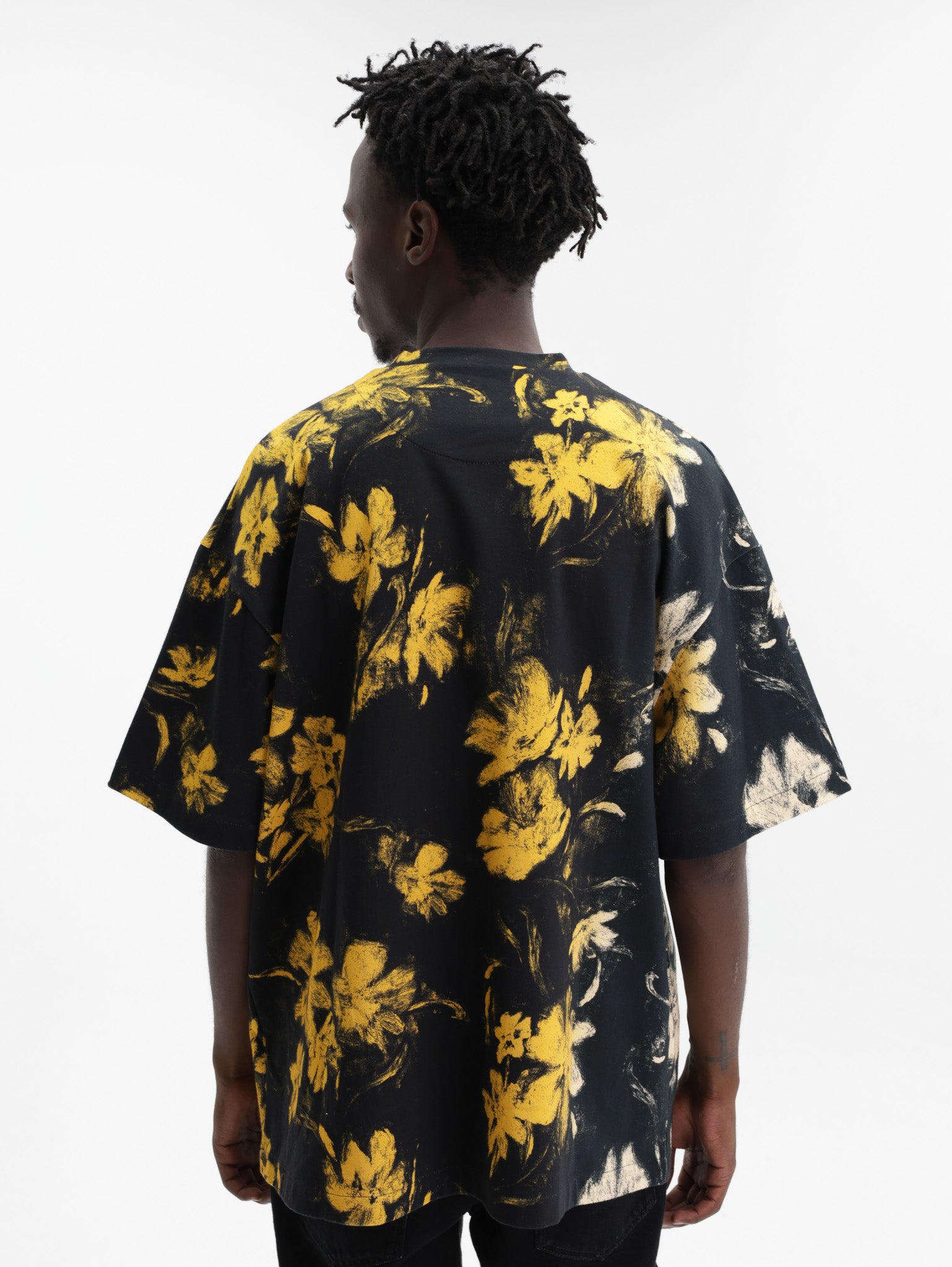Jil Sander T-Shirt Floral Gold-Black - AL Capone Premium