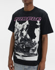 Purple T-Shirt Hwt Black