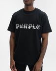 Purple T-Shirt Hwt Black