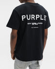 Purple T-Shirt Hwt Black