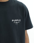 Purple T-Shirt Hwt Black