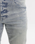 Purple Jeans Worn Light Indigo Reflective Lt Indigo