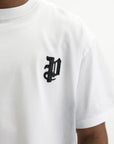 Purple T-Shirt Merc Oversized White