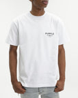Purple T-Shirt Hwt White