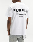 Purple T-Shirt Hwt White