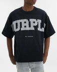 Purple T-Shirt Hwt Textured Black