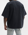 Purple T-Shirt Hwt Textured Black