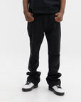 Purple Jeans Rinsed Dark Black