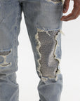 Purple Jeans Skinny Beaded Indigo