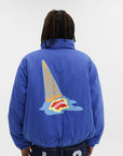 Icecream Jacket Dropped Cone Puffer Blue