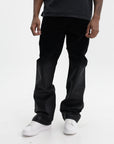 Purple Jeans Flock Dipped Black