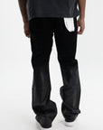 Purple Jeans Flock Dipped Black