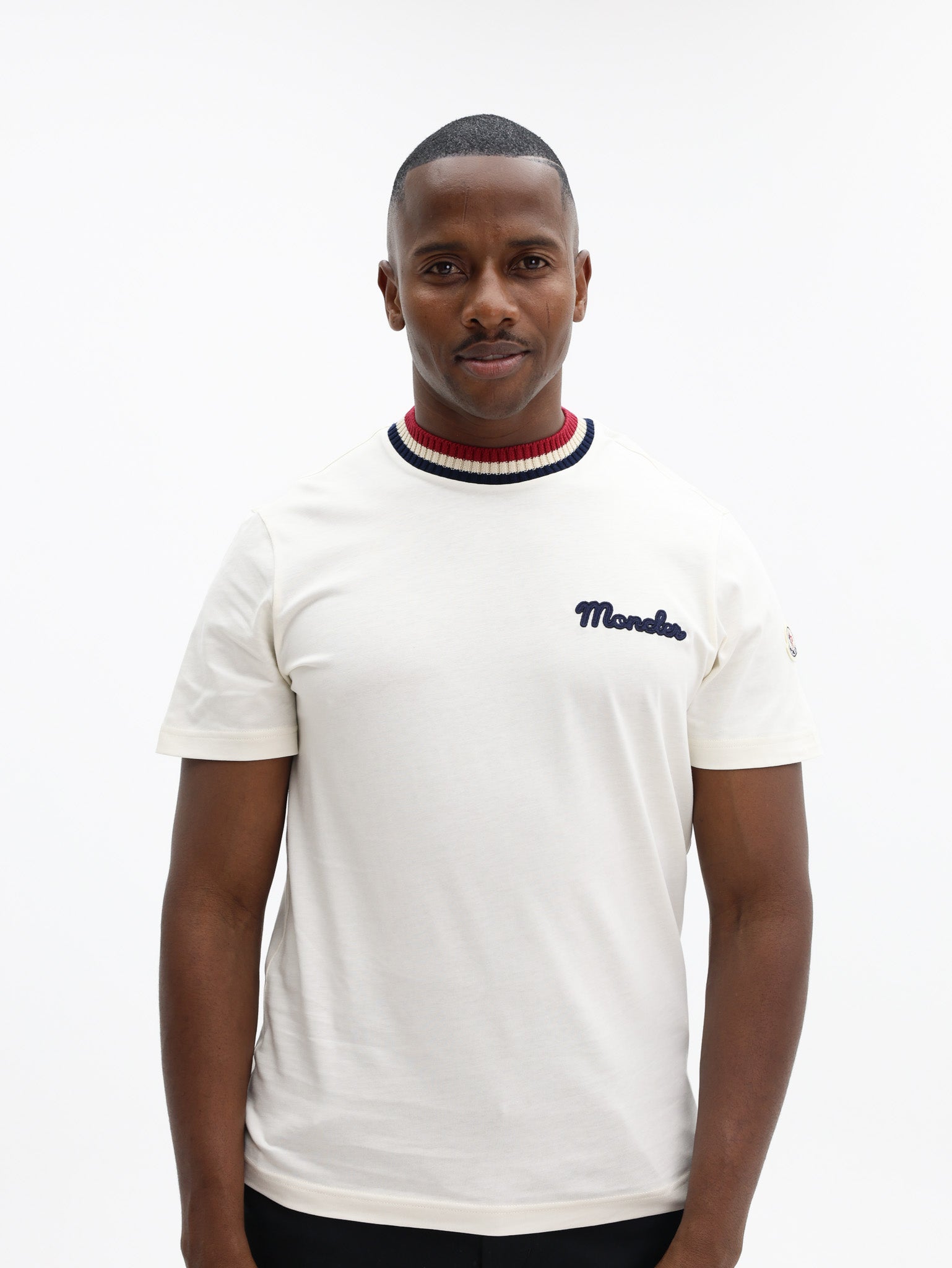 Moncler ホワイトロゴtシャツ Moncler T-Shirt Logo White – AL Capone Premium