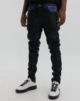 Purple Jeans Skinny Coated Black