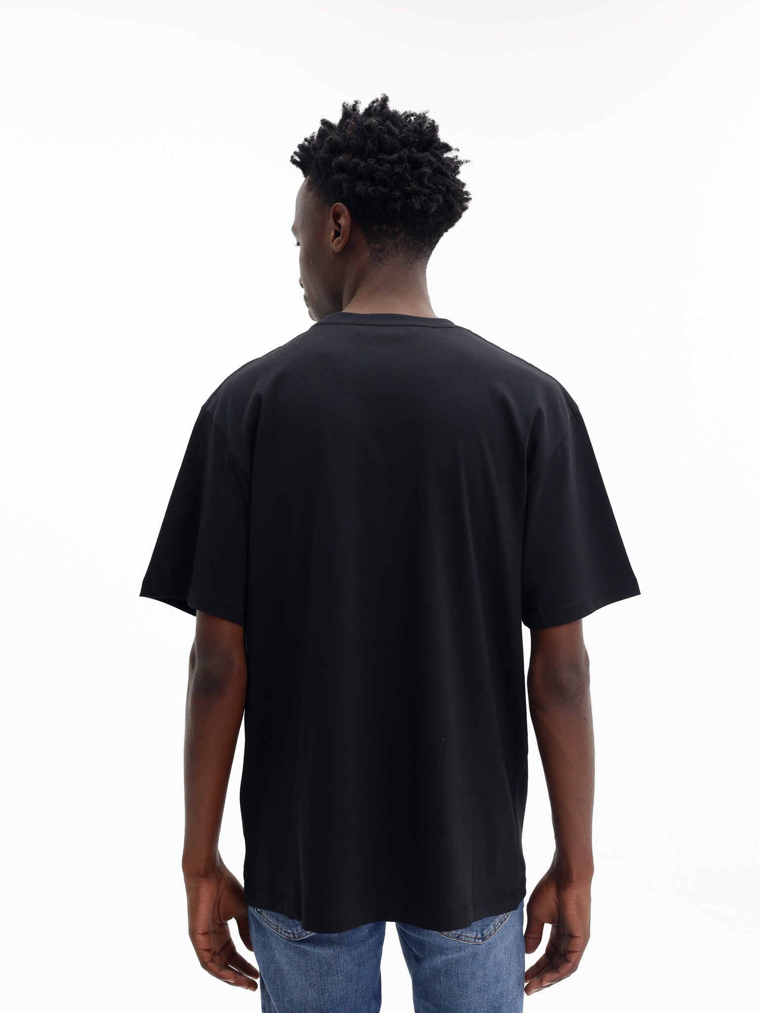 Just Cavalli T-Shirt Logo Gold Mat Black-AL Capone Premium