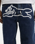 Icecream Running Dog Double Scoop Denim Pants Mid Wash Blue