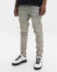 Purple Jeans Skinny Mud Tan