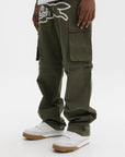 Icecream Running Dog Zip-Off Cargo Pants Khaki