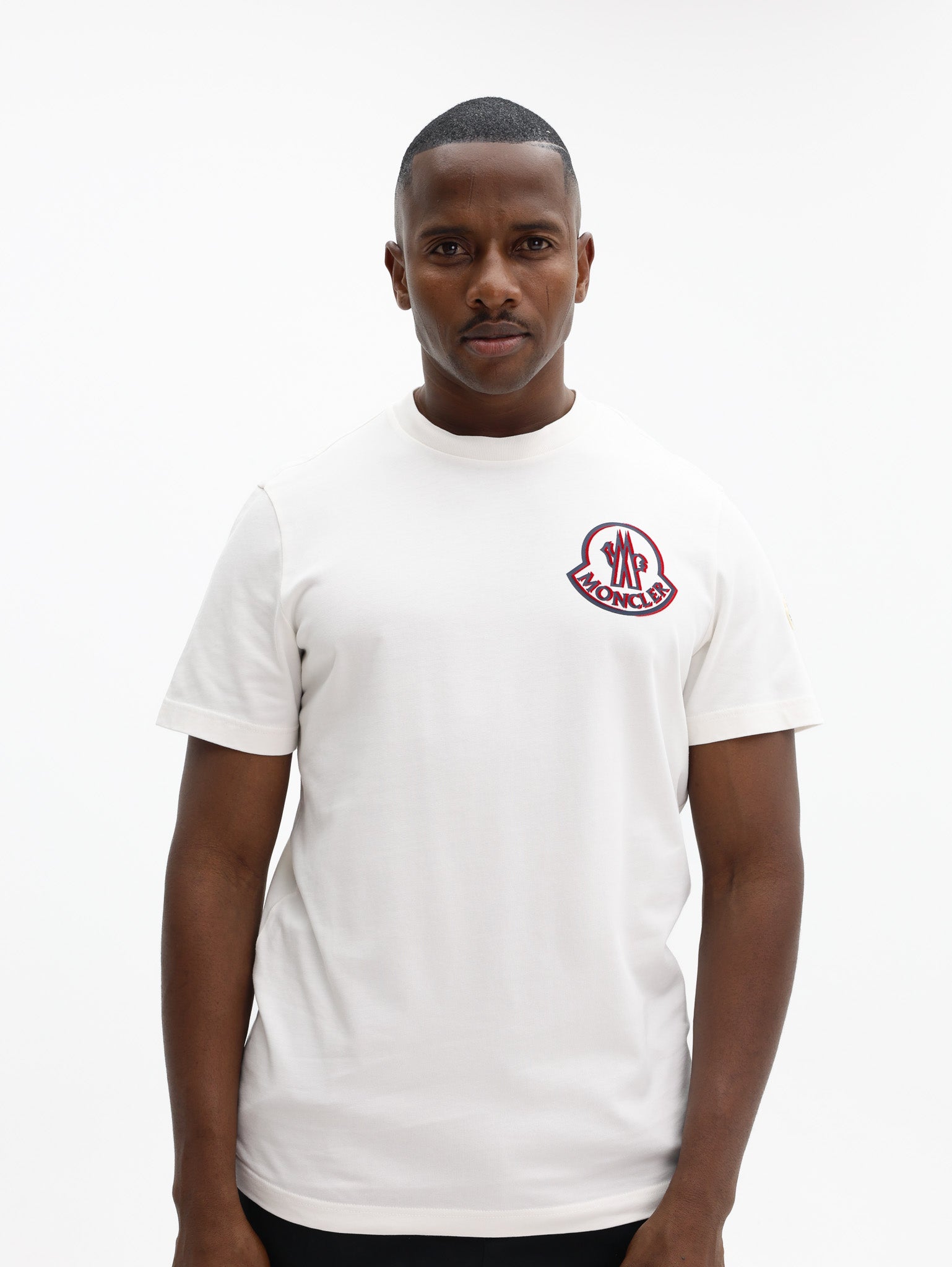 【M】新品Logo Layered T-shirt SIlENCE white Moncler T-Shirt Logo White - AL Capone Premium