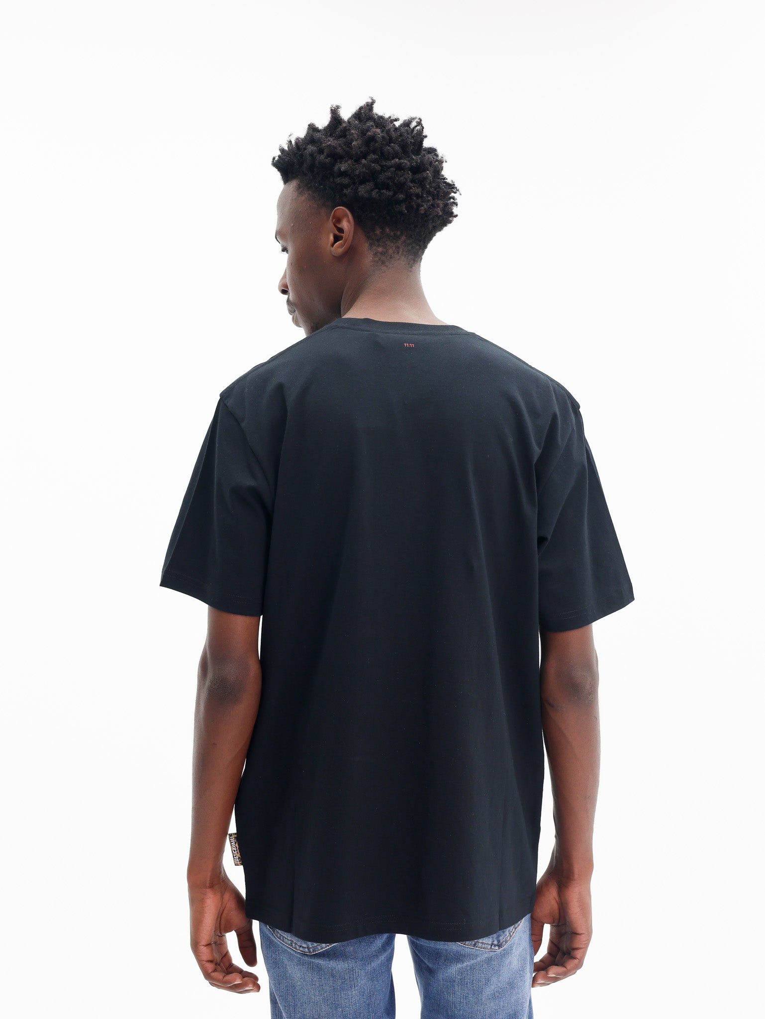 Just Cavalli T-Shirt Small Heart Tattoo Black-AL Capone Premium