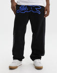 Icecream Running Dog Double Scoop Denim Pants Black