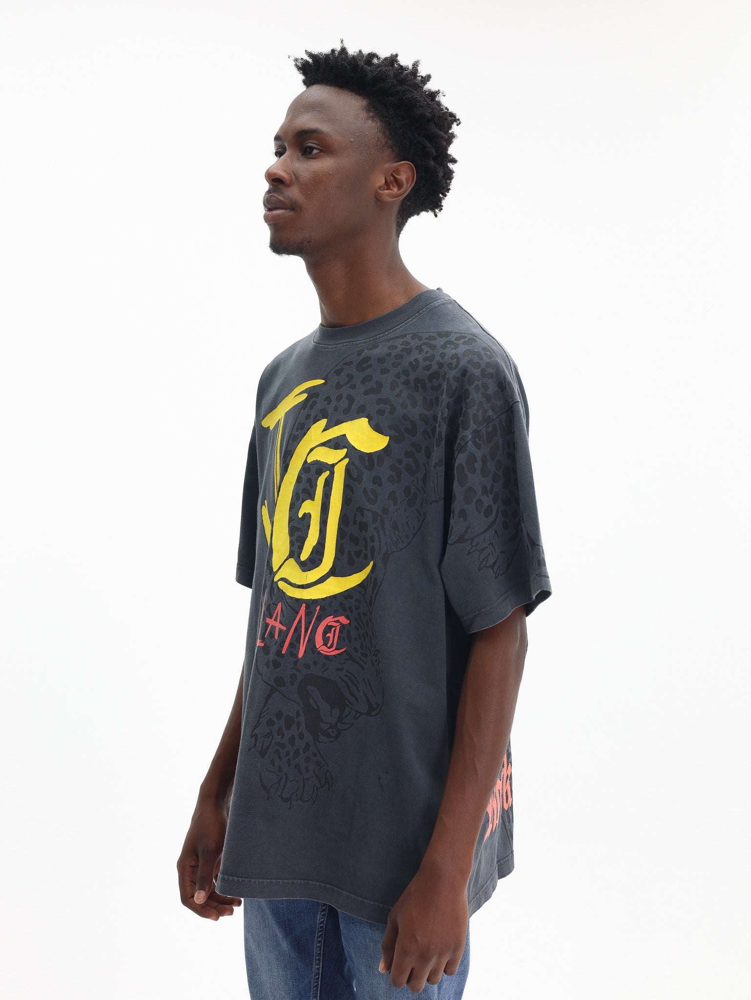 Just Cavalli T-Shirt Acid JC Leopard Black-AL Capone Premium