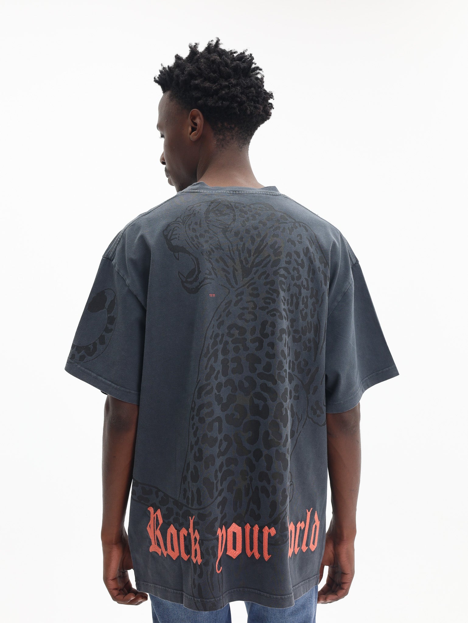 Just Cavalli T-Shirt Acid JC Leopard Black-AL Capone Premium