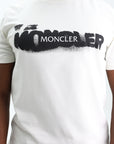 Moncler T-Shirt Smudge Logo White